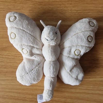 Jellycat glitzernder Winterfalter Plüsch | hat Flügelmarkierung | SCHNELLER VERSAND 