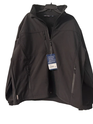Portwest UTK50 Softshell Jacket Black XL NWT Technical Fleece Lined Waterproof - product listing photo