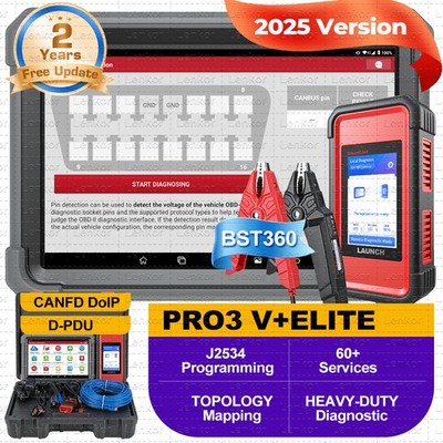 2025 LAUNCH X431 PRO3S+ V+ ELITE Car Diagnostic Tool J2534 Pro-gramming Coding