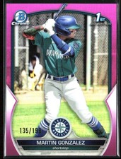 Martin Gonzalez 2023 Bowman Chrome Prospects Fuschia Refractor /199 #BCP-28