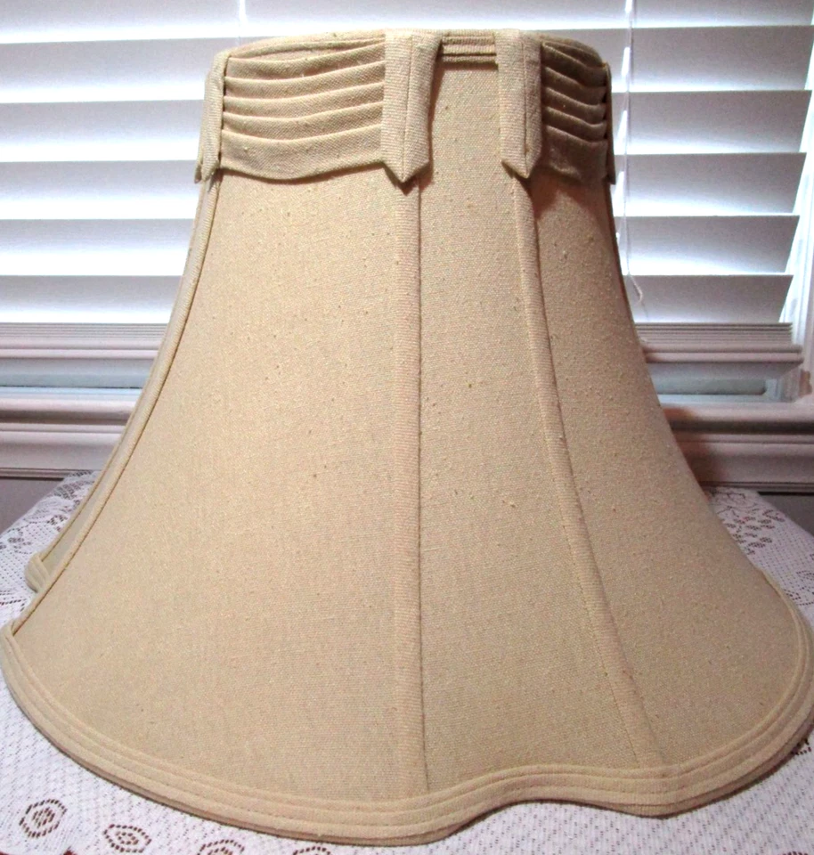 8x16x12 2 件套蛋壳铃灯罩扇形顶部边缘 — 第 2/4 张图片