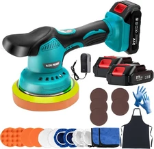 Pulidora De Brillar Autos Orbital Maquina Para Pulir Carros Profesional Set Kit