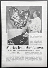 “Movies Train Air Gunners” 1943 article Fred Waller Gunnery Trainer Cinerama