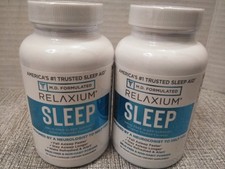 NEW Relaxium Sleep Natural Dietary Supplement for Better Sleep 60 CAPS EA 2PK 