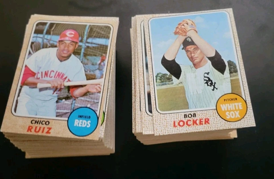 Tarjetas de béisbol 1968 Topps - Lote de 164 tarjetas - con Bob Walker y Chico Ruiz Foto 2 de 4