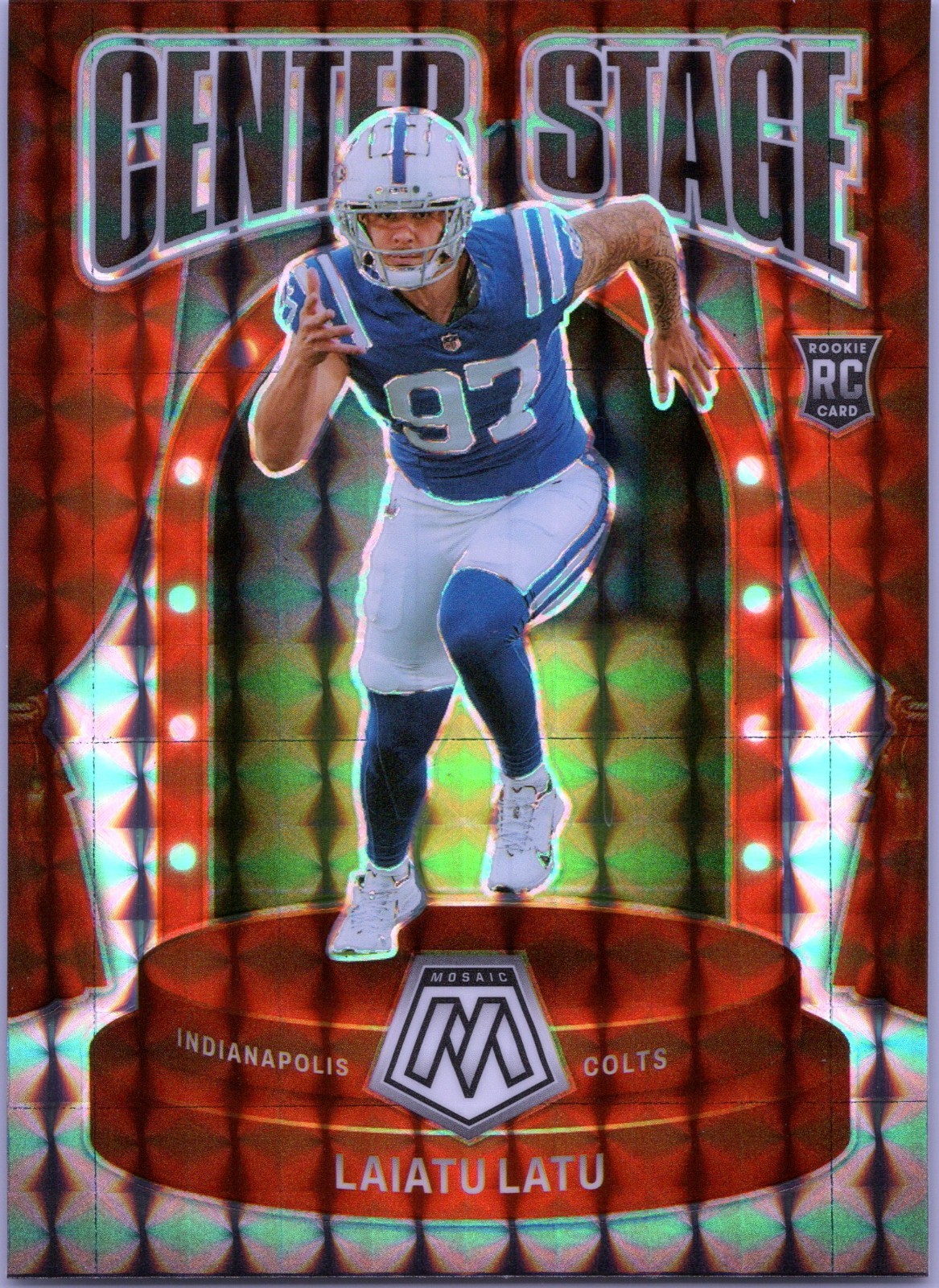2024 Panini Mosaic #7 Laiatu Latu Center Stage Mosaic