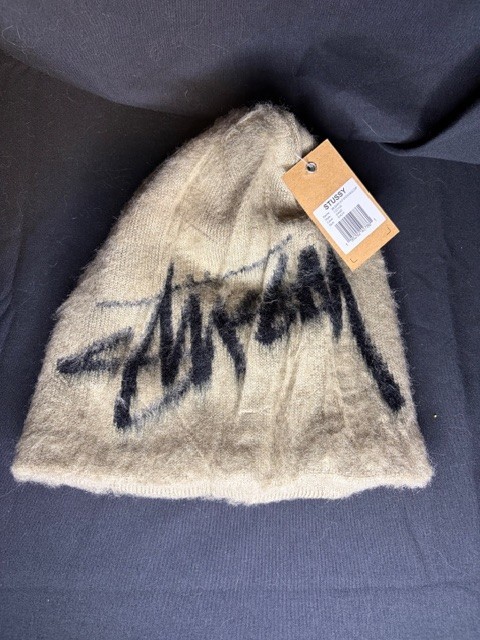 Stussy Brushed Out Mohair Beanie Sand | eBay