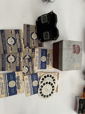 Vintage 1940s Sawyers View-Master In Box And 10 reels .