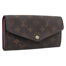 LOUIS VUITTON Monogram Portefeuille Sarah Long Wallet Pink M60531 Auth BA14731