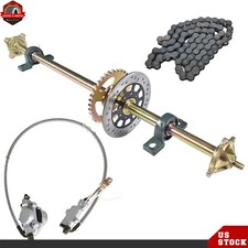 Fit For Go Cart 44" ATV Quad Rear Live Axle Kit Sprocket Brake Wheel Hub