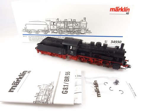 Märklin 34550 Dampflok Br 55 5555 der DB in schwarz (III), sehr gut mit OVP | Condition: Gebraucht