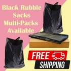 Extra Strong Black Rubble Sacks Builders Waste Refuse Bags Reliable Quality Pack