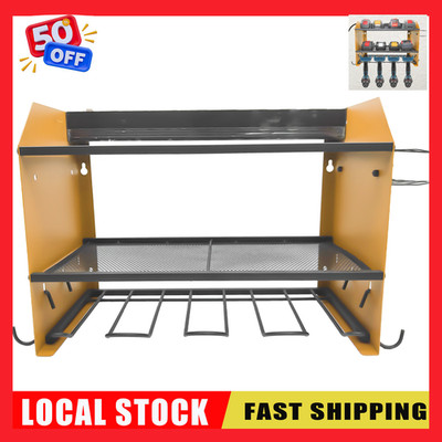 Wall-Mounted 3-Layer Power Tool Organizer withDrill Storage Rack Holder-Discount