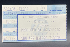 CHER, THE USF SUN DOME, CONCERT TICKET, APR 8, 1990