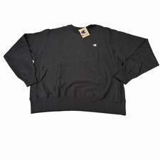 Champion Reverse Weave Black Crew Men's Size XL