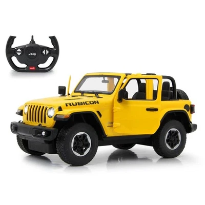 Jamara Jeep Wrangler JL 1:14 gelb 2,4GHz Tür manuell Ferngesteuertes Auto Licht