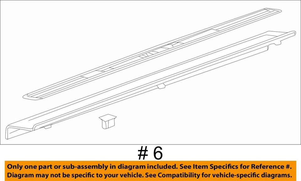 Se adapta * Placa de alféizar derecho Chevy Camaro 2012 92249079 - nuevo OEM Foto 4 de 4
