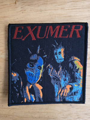 Exumer Tribute Patch Black Border Woven Patch 