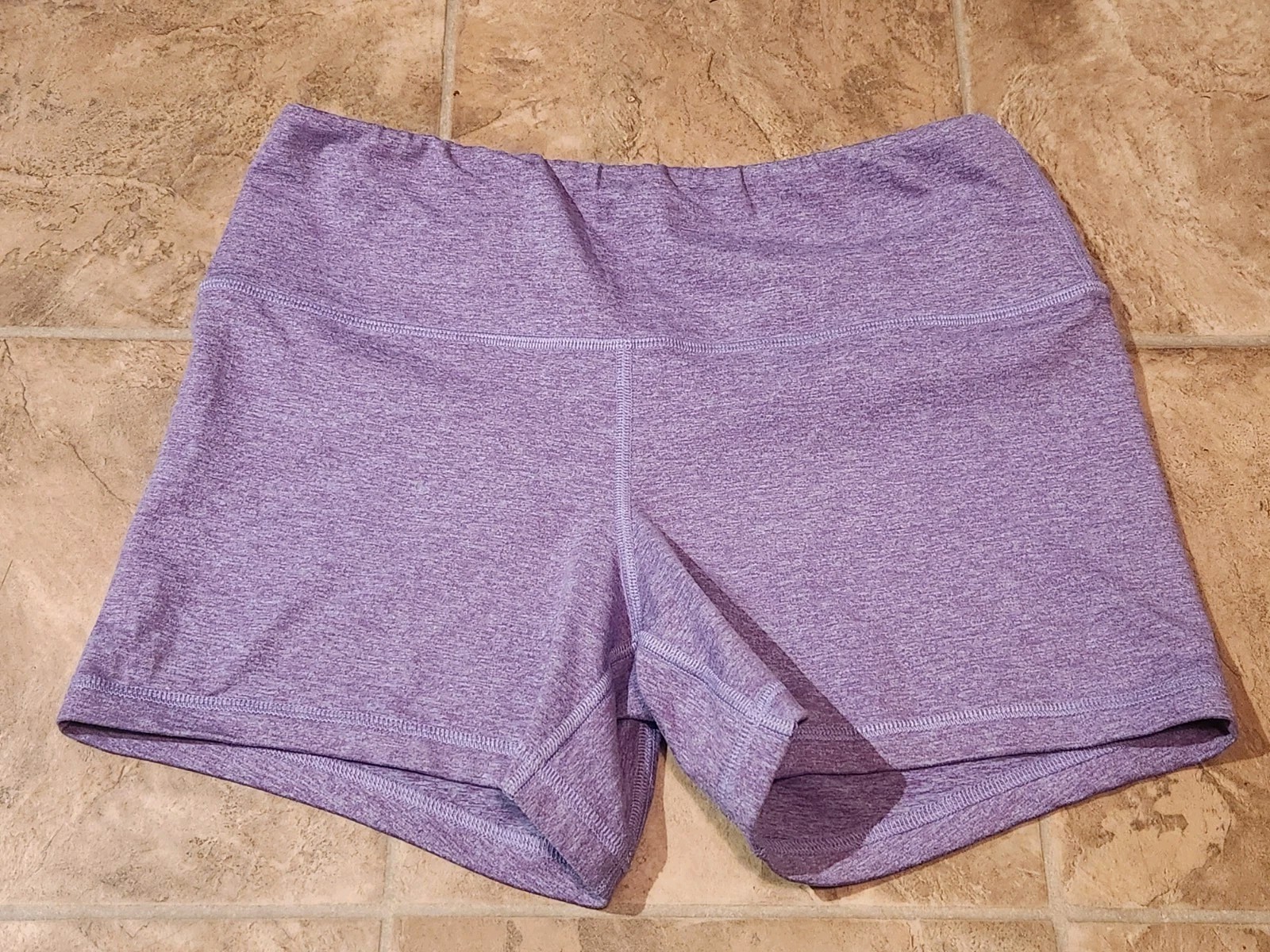 Women's Fleo Fitted Compression Fitted Shorts Pur… - image 1