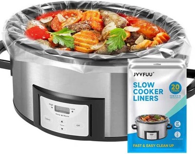 20 Pack Slow Cooker Liners 13x21 Large Disposable Bags for 3 8 Quart Crock Pot