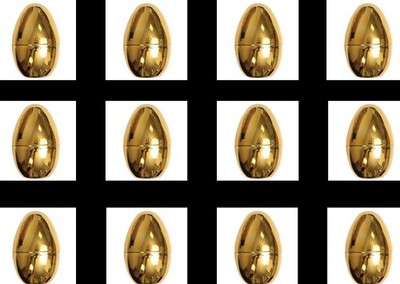 Large Gold Fillable Egg 12ct Easter, Party Favors, Mystery Gifts