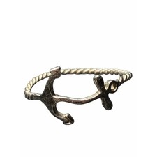 Anchor Twist Sterling silver ring size 8