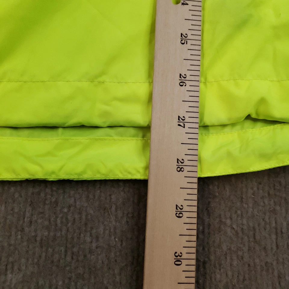 ASICS Microft Light Vest Mens XL High Vis Yellow Wind Water Resistant Reflective - Image 4 of 4