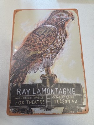 Ray LaMontagne Fox Theatre Tucson AZ 2014 Metal Tin Concert Sign Wall Decor