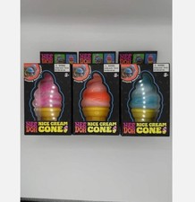 BUNDLE 3 NeeDoh Nice Cream Cone Ice Cream Swirl Squishy Toy Nee Doh Stress Ball