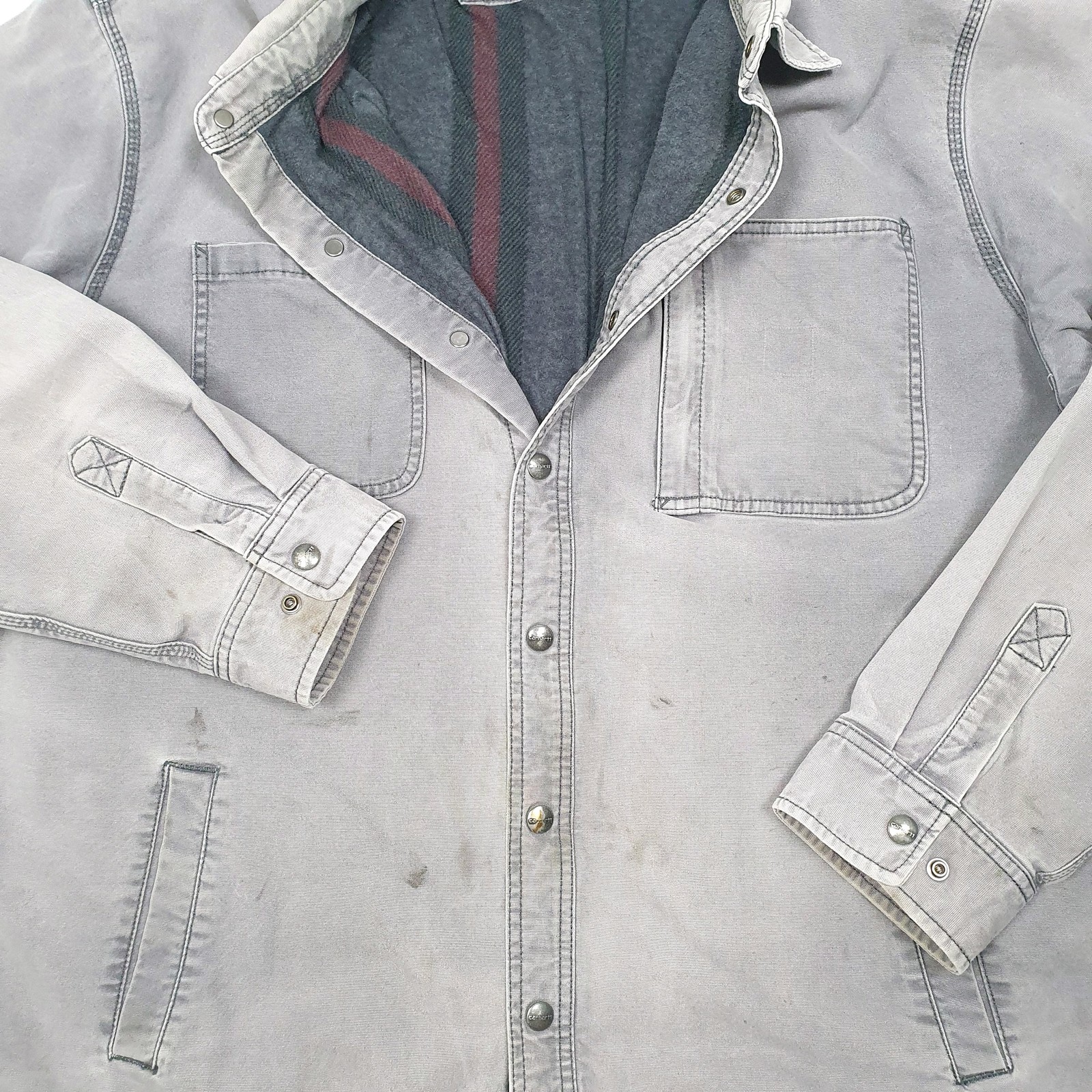 CARHARTT Workwear Jacket Coat Insulated Overshirt Shacket Lined Mens XXL image 4
