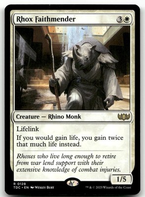 Rhox Faithmender #128 (NM) Tarkir Dragonstorm TDC Magic MTG