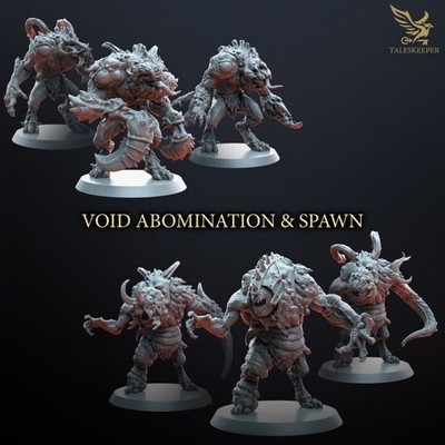 VOID ABOMINATION & SPAWN Grimdark, OPR, Sci-Fi, Fantasy Wargames TalesKeeper