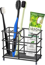 304 Stainless Steel Bathroom Toothbrush Holder Toothpaste Holder Stand Bathroom