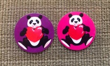 1980's Lisa Frank Panda Bear stickers, used