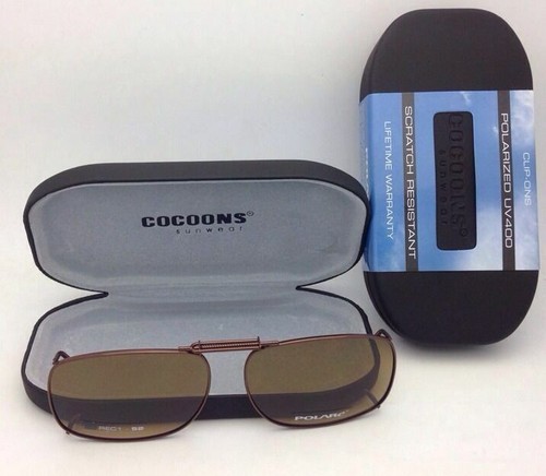 Gafas de sol/anteojos polarizados ámbar COCOONS sobre Rx con clip REC 1-52 bronce - Imagen 3 de 8