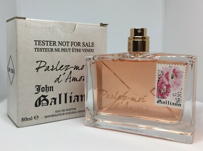Parlez-Moi d'Amour by John Galliano 2.6 oz EDP Spray for Women NEW Tester/No Cap