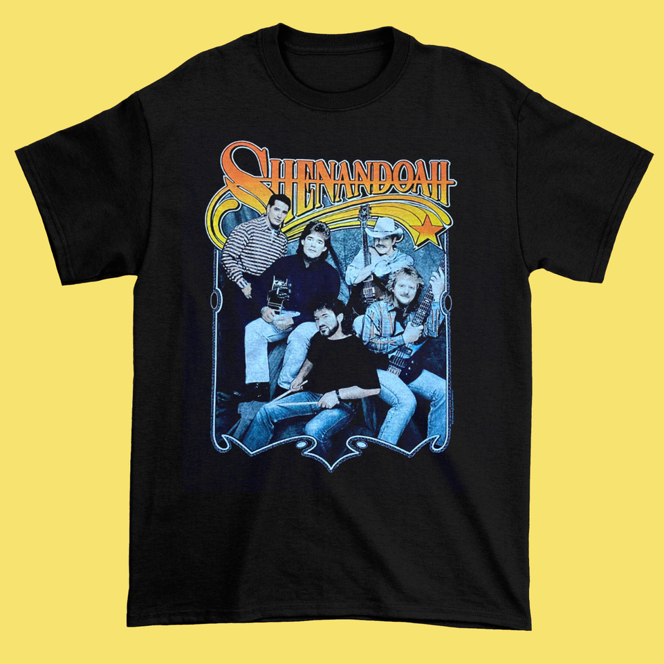 Shenandoah Under The Kudzu band member Black Full size Shirt Unisex
