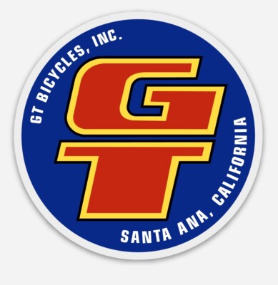 GT BMX  Bicycle Old School Logo Vinyl Sticker Decal 2 