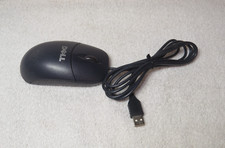 Genuine DELL USB Wired 2 Button Ball Mouse w/ Scroll Wheel 0X7636 Used Good Cond
