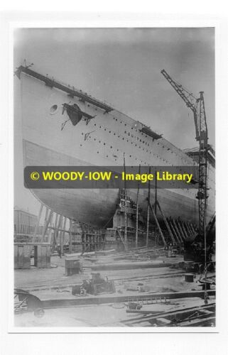 rp06121 - Building Cunard Liner - Aquitania - print 6x4 - Picture 1 of 1