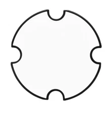 Glass Crystal For DIESEL DZ7257 LITTLE DADDY Chronograph Watch Spare Part L57