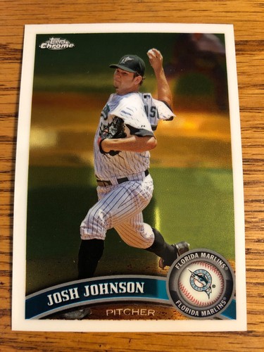 2011 Topps Chrome Josh Johnson #43 card