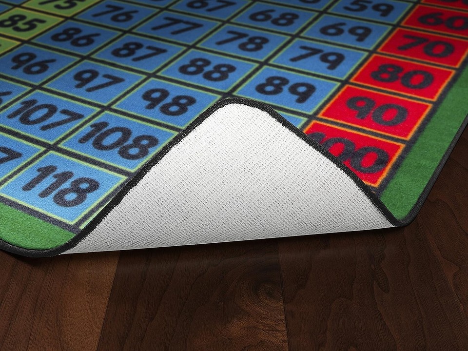 Flagship Carpets Counting to 120 Number Multicolor Educational Rug 6'x6 ...