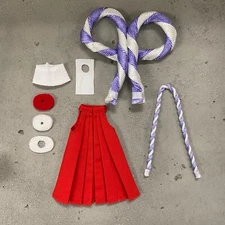 KC-YMT: 1/12 Fabric Skirt & Rope Belt for Bandai S.H. Figuarts One Piece Yamato