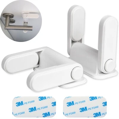 YOUR DAY MATE Kindersicherung Fenster Tür 2 Pack Türdrückerschloss Baby Schutz Haustür Kinder