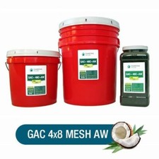Granular Activated Charcoal Coconut 4x8 mesh AW  20 lbs - 5 gal pail