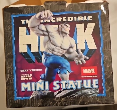Marvel Incredible Hulk 8'' Mini Statue Randy Bowen Gray Version # 3488/4000 2003