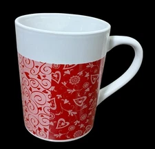 Royal Norfolk Greenbrier International Valentine’s Heart Print Coffee Mug