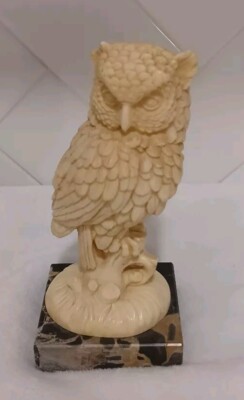 A. Santini Owl Figurine Classic Figure Made In ITALY