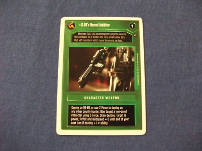 Star Wars CCG Dagobah Revised WB IG-88's Neural Inhibitor | eBay